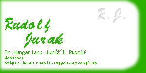 rudolf jurak business card